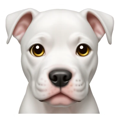 Pitbull puppy white sticker