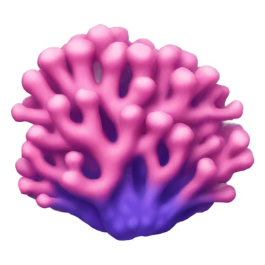 pink coral sticker