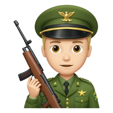 army man firing sticker