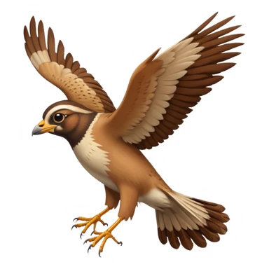 The lark flies sticker