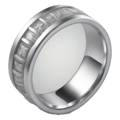 Men’s silver wedding ring sticker
