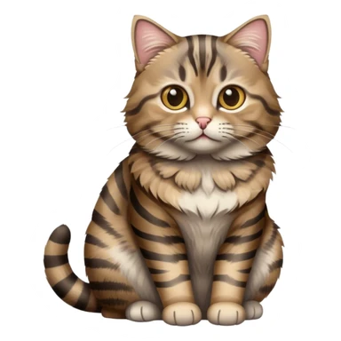 Brown and gray Tabby cat sticker