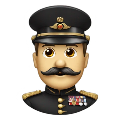 king-charles-adolf-hitler-franking-moustache happy sticker