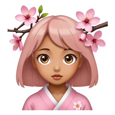 girl,big eye, japnese,cute sakur sticker