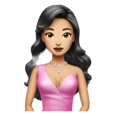 glamorous asian barbie  sticker