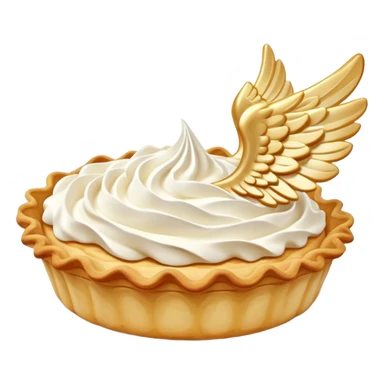 angel wing cream pie sticker