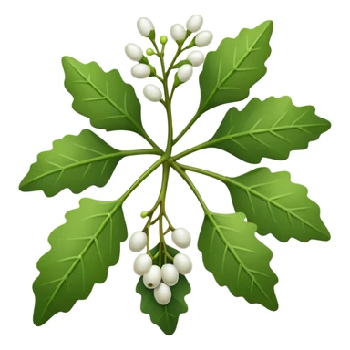 christmas mistletoe sticker