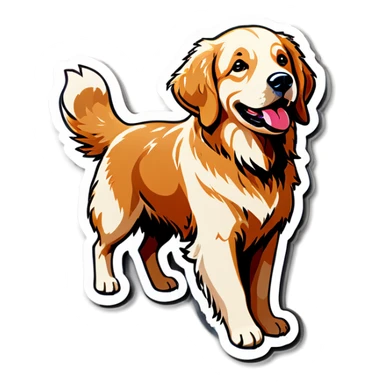 Golden retriever  sticker
