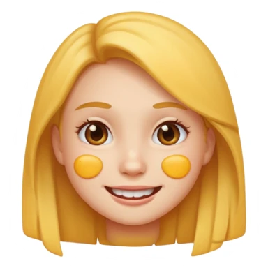 girl emoji with pimple sticker