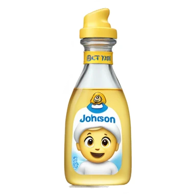 johnson johson baby oil bottle sticker