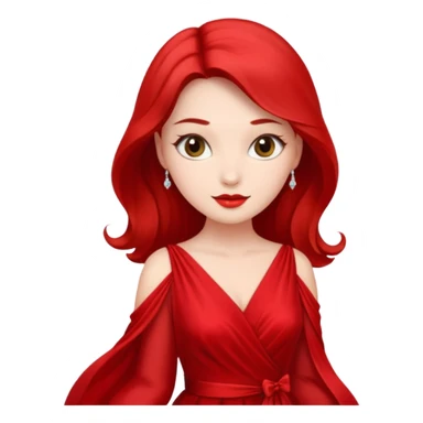 lady in red  sticker