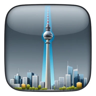 berlin TV tower sticker