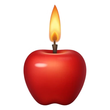 ritual candle apple sticker