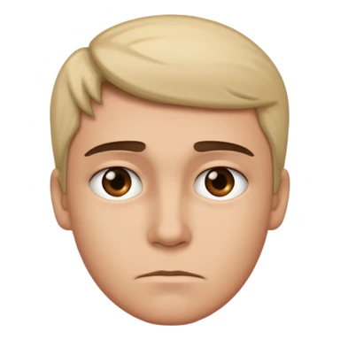 Cara de ligera desaprobacion sticker