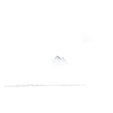 Sky with clouds and mountain in front with a forest then lake and then trees at the foreground  sticker