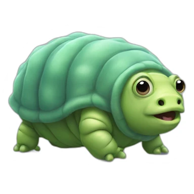 tardigrade with shrek face sticker