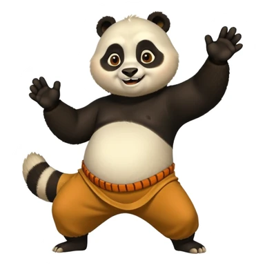 kung fu panda whole body sticker
