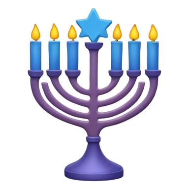 Hanuka Menorah sticker