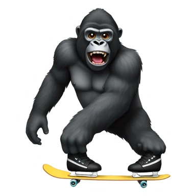 skating-gorilla sticker