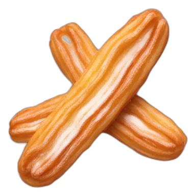 churros on a pink plate sticker