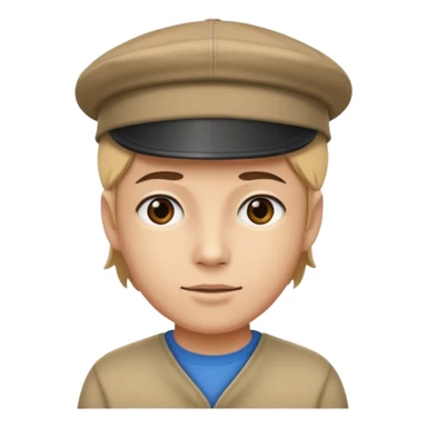 Un bélico con una gorra tombochio  sticker