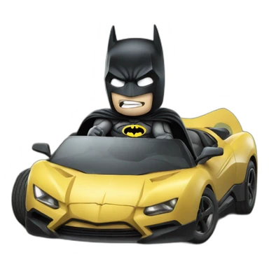 batman eating a car sticker