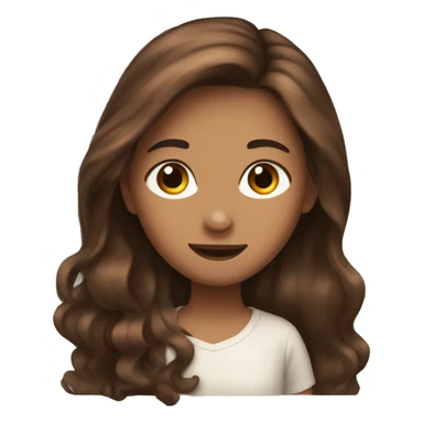 brown hair girl in love with brown hair boy sticker