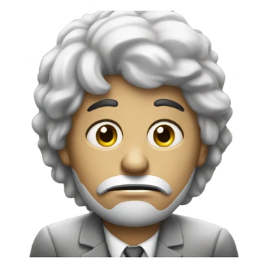 sad due to corporate work sticker