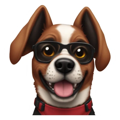 Deadpool dog sticker