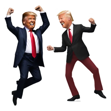 Dancing Trump and Elon sticker