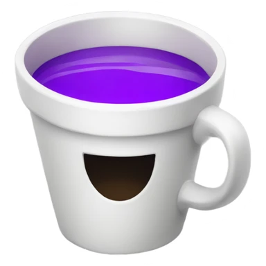 Cup with purple lean sticker