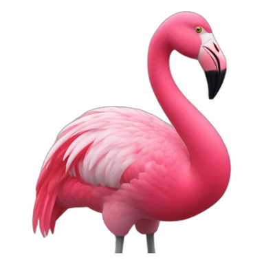 Flammand rose sticker