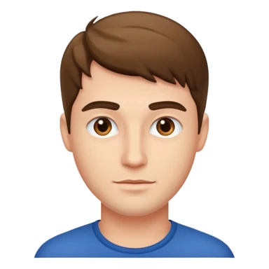 un bel homme vu de trois quart sticker