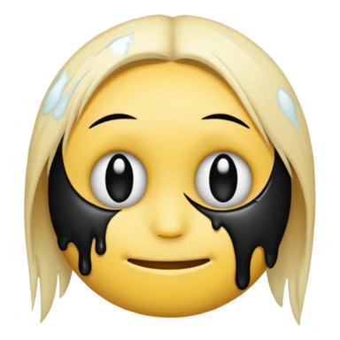 Emo emoji smiley face sticker