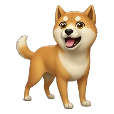 Shriek Siba inu sticker