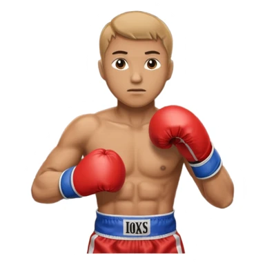 guy workout boxing  sticker