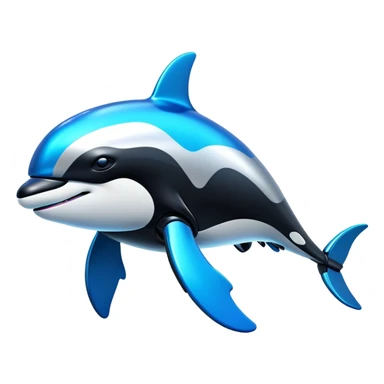 cyberpunk robotic orca sticker
