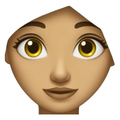 une fille marocaine avec les yeux verts sticker