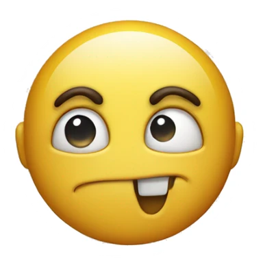 Smiley with a side eye sticker