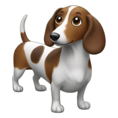 sausage-dog-side sticker