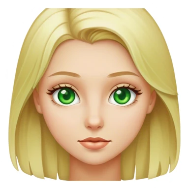 blonde girl green eres sticker