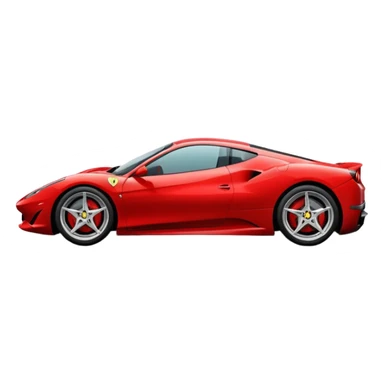 Red Ferrari sports car sticker