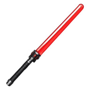 Red lightsaber black handle sticker
