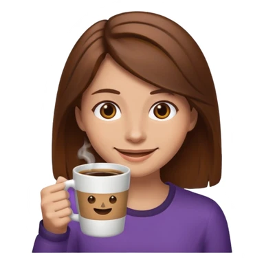 twitch emoticon of someone drinking a coffee sticker