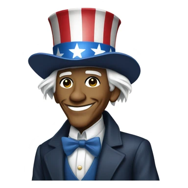 Barack Obama dressed as Uncle Sam  sticker