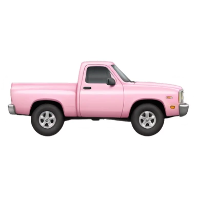 light pink pickup truck sticker