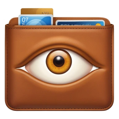 Eye in a wallet sticker