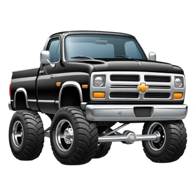 squatted truck sticker