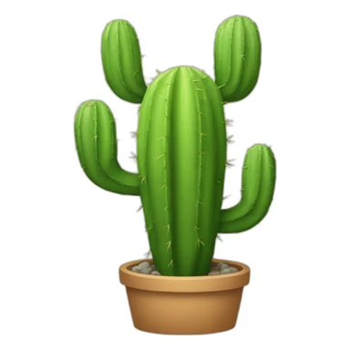 Une famille de cactus sticker