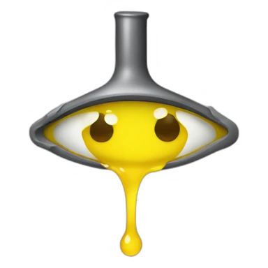 eye dropper tool with yellow liquid sticker